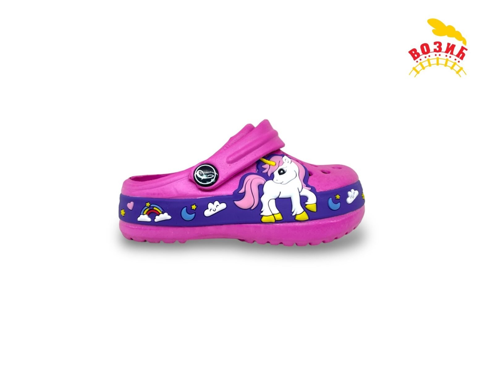 CROCS fuxia unicorn